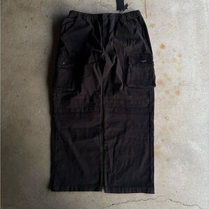 YoungLA The Dark Knight Batman Black Cargo Pants with Elastic Waist